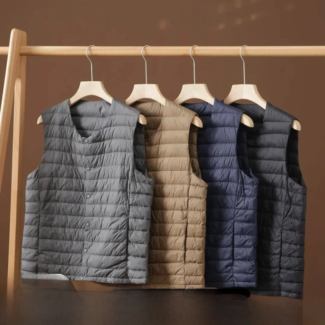 andpa's Gift! Inner Wear Layering Heated Du down Vest Women's V-ne Warmth Youth Trend Loose Fit Single Button Closure
andpa's Gift! Inner Wear Layering Heated Du down Vest Women's V-ne Warmth Youth Trend Loose Fit Single Button Closure