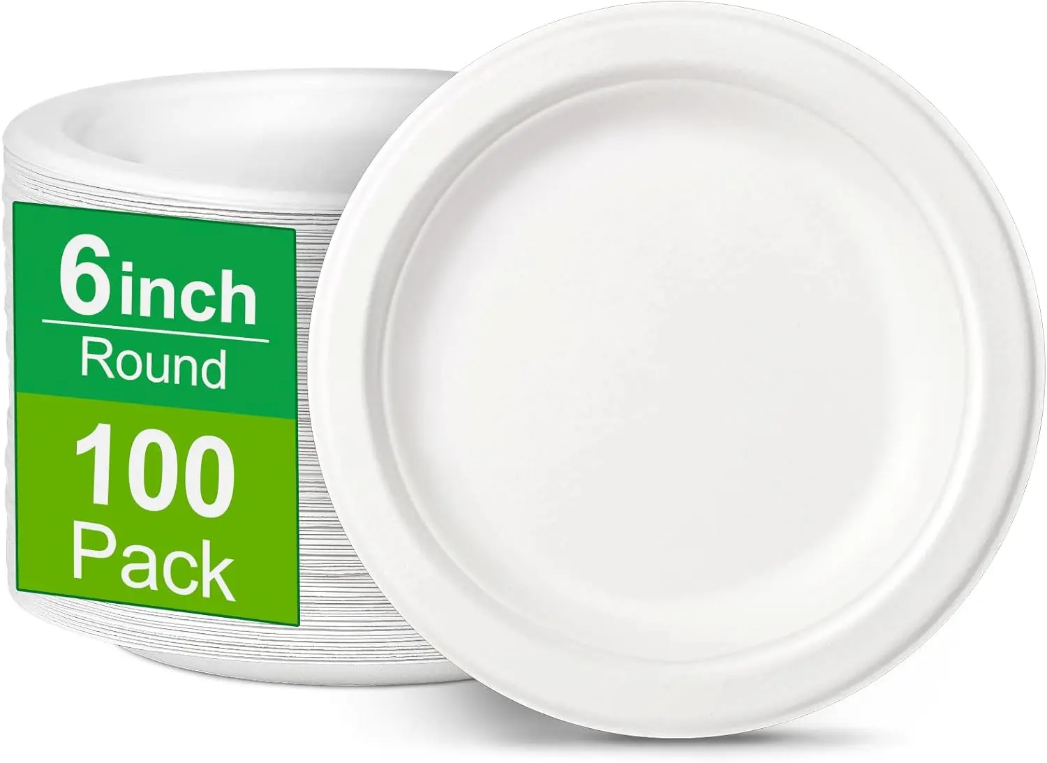 Paper Plates 6 inch, Small Paper Plates 100 Pack, Disposable Plates in Bulk, 100% Compostable Paper Plates, Sturdy Heavy Duty Pl
Paper Plates 6 inch, Small Paper Plates 100 Pack, Disposable Plates in Bulk, 100% Compostable Paper Plates, Sturdy Heavy Duty Pl
