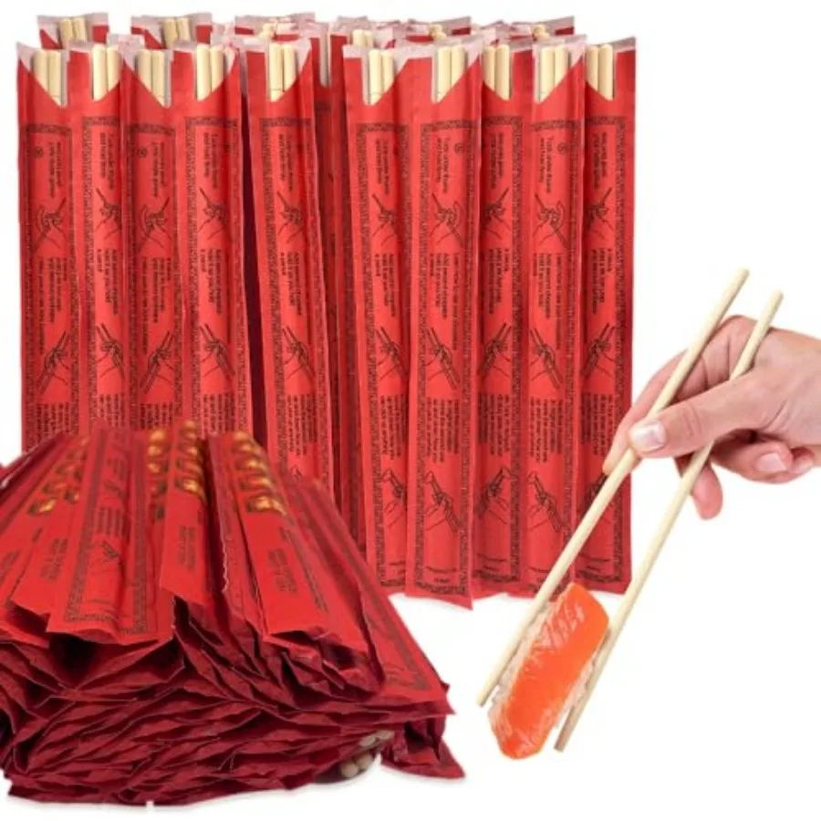 Disposable Bamboo Chopsticks, 200 Sets, Natural Wooden Chopsticks, Individually Wrapped, Splinter-Free, Lightweight and Durable
Disposable Bamboo Chopsticks, 200 Sets, Natural Wooden Chopsticks, Individually Wrapped, Splinter-Free, Lightweight and Durable