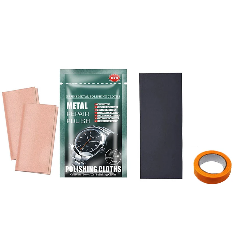 5Pcs High Quality Metal Polishing Cloths For Jewelry Watch Scratch Repair Supplies Metal Scratch Repair Set
5Pcs High Quality Metal Polishing Cloths For Jewelry Watch Scratch Repair Supplies Metal Scratch Repair Set