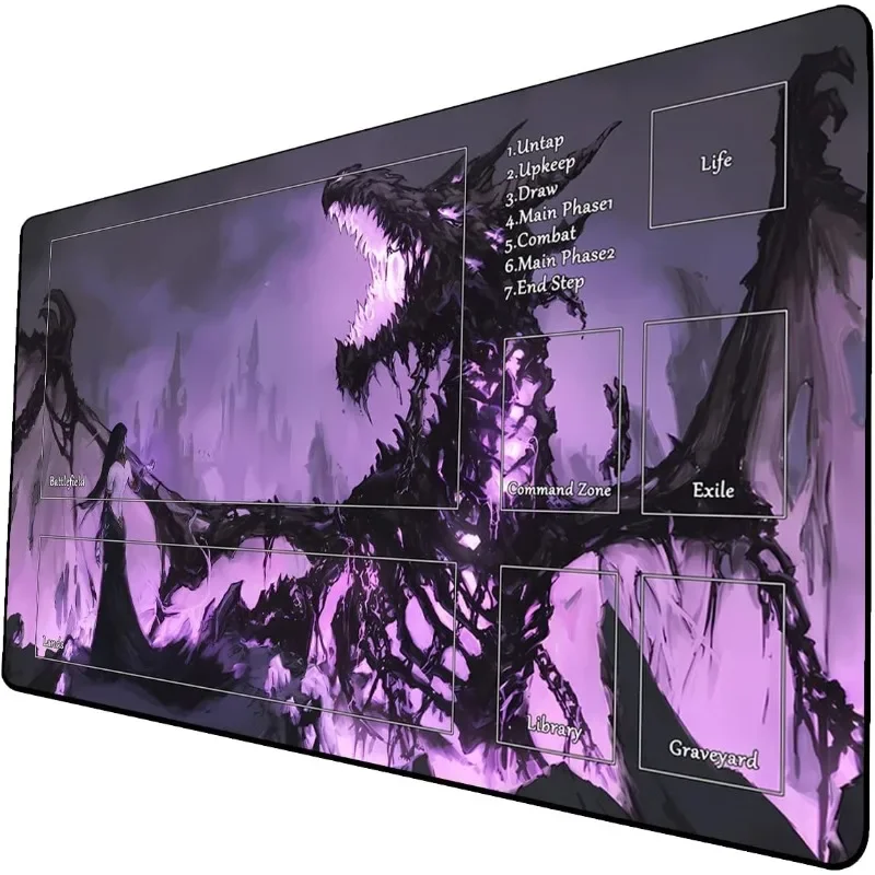 Landscape gaming mouse pad magic Play mat Desktop Playmat Fantasy card game 24x14in Battle Commander play card mat with zone
Landscape gaming mouse pad magic Play mat Desktop Playmat Fantasy card game 24x14in Battle Commander play card mat with zone