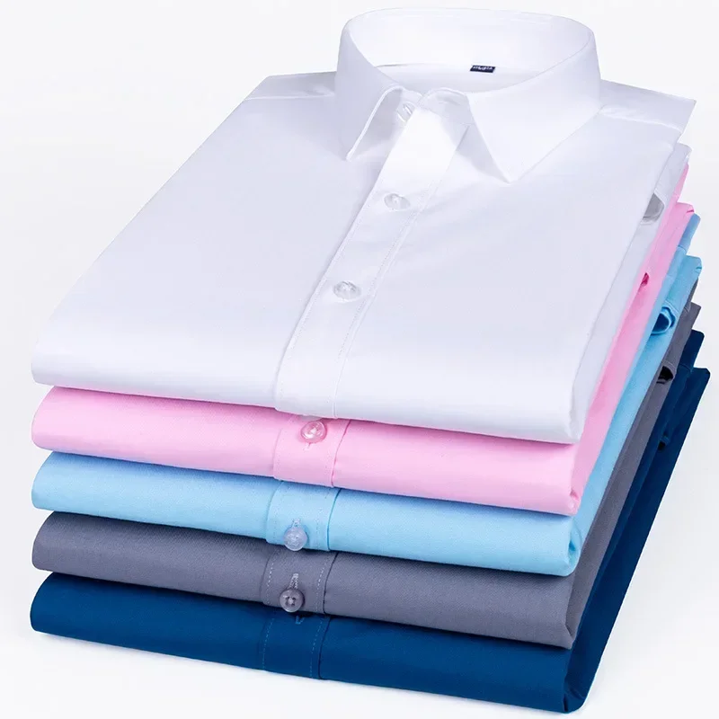 High Quality Large Size S-8XL Men Social Dress Shirts Long Sleeved Classic Slim Fit Elegant Formal Shirt For Blouses Clothes
High Quality Large Size S-8XL Men Social Dress Shirts Long Sleeved Classic Slim Fit Elegant Formal Shirt For Blouses Clothes