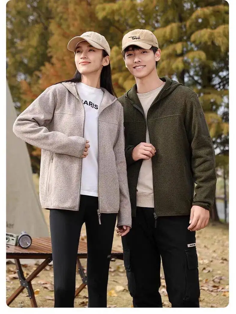 Outdoor Fleece Jacket Hooded Sweatshirt Men's Moisture Wicking Sweatproof Autumn Winter Sports Style Zipper Closure Long Sleeve
Outdoor Fleece Jacket Hooded Sweatshirt Men's Moisture Wicking Sweatproof Autumn Winter Sports Style Zipper Closure Long Sleeve