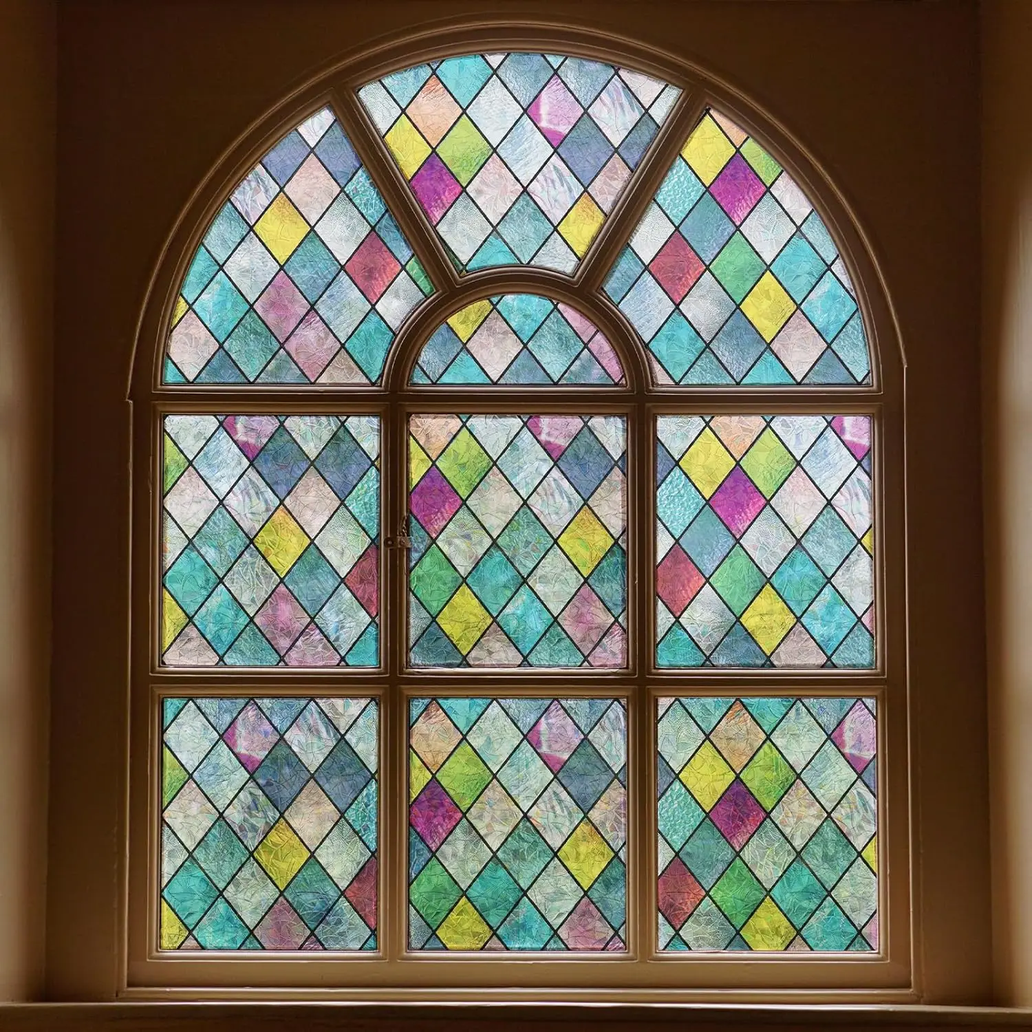 Colorful Stained Glass Window Film, Rainbow Privacy Tint, Anti UV Decals for Home, 35.4x236.2 inches
Colorful Stained Glass Window Film, Rainbow Privacy Tint, Anti UV Decals for Home, 35.4x236.2 inches