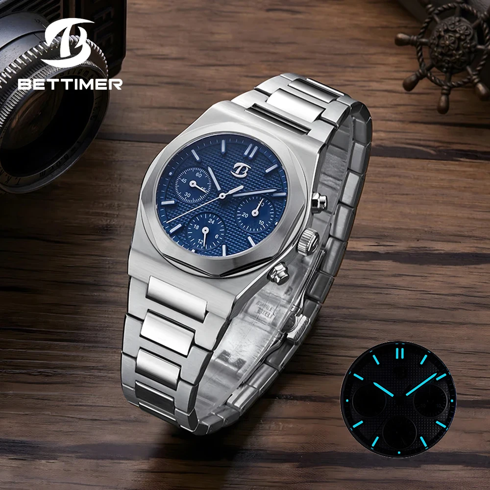 2024 новые Bettimer B8002 модные деловые мужские механические наручные часы ST1903 из нержавеющей стали с сапфировым стеклом 10 бар reloj hombre
2024 новые Bettimer B8002 модные деловые мужские механические наручные часы ST1903 из нержавеющей стали с сапфировым стеклом 10 бар reloj hombre