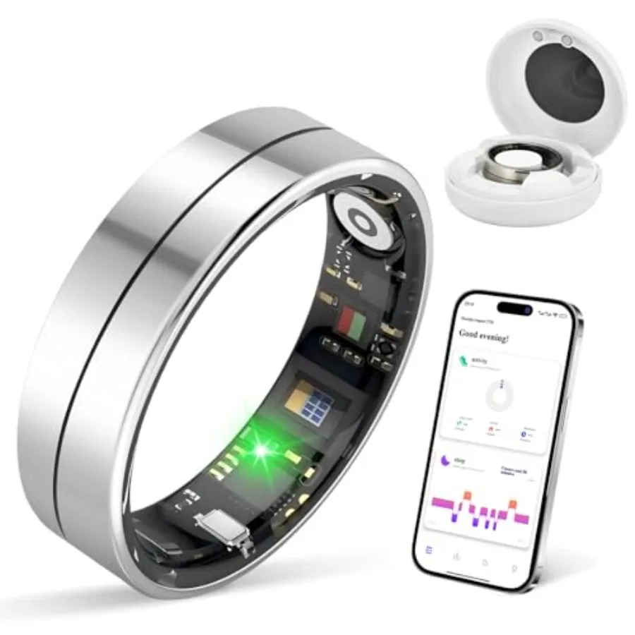-X1 Smart Health Ring Kit-Nighttime Sleep Monitoring-Heart Rate-IP68 Waterproof Exercise Recording Fitness Tracker-No Subscript
-X1 Smart Health Ring Kit-Nighttime Sleep Monitoring-Heart Rate-IP68 Waterproof Exercise Recording Fitness Tracker-No Subscript