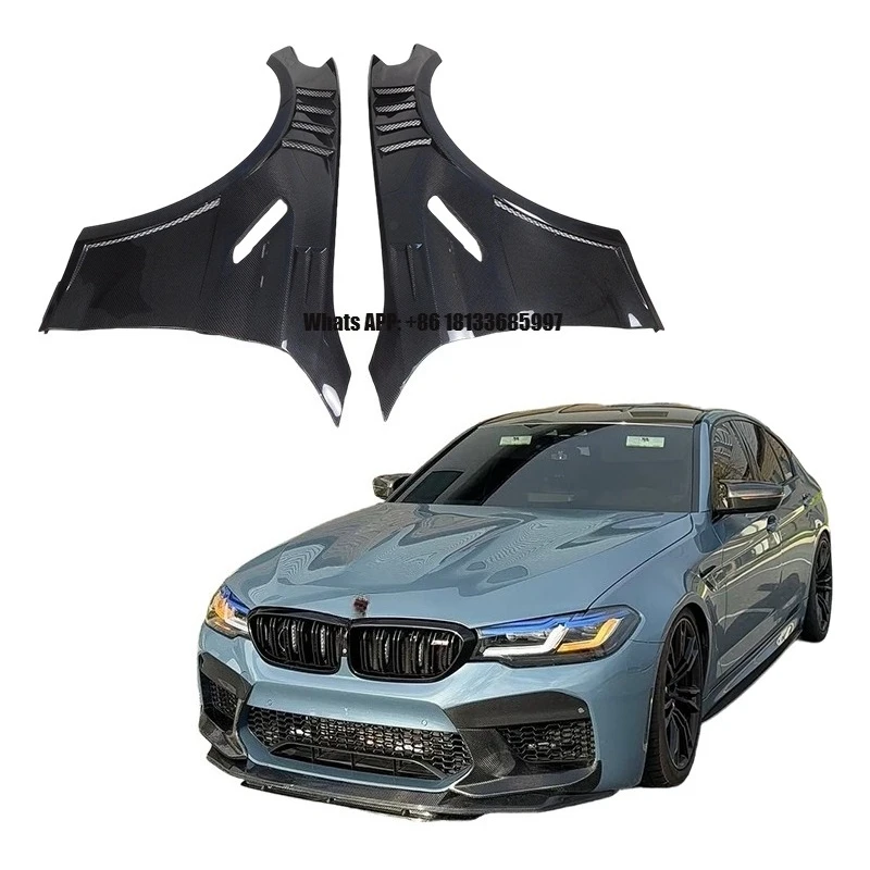 Индивидуальные черные передние вентилируемые бамперы и крылья из настоящего карбона для BMW 5-й серии F90 M5, комплект для тюнинга кузова
Индивидуальные черные передние вентилируемые бамперы и крылья из настоящего карбона для BMW 5-й серии F90 M5, комплект для тюнинга кузова