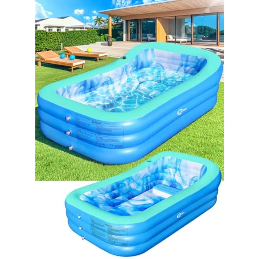 Inflatable Pool with Big Backrest and SeatOversized Thickened Large BlowUpPool for Adults Inflatable Backyard Pools for Adult D
Inflatable Pool with Big Backrest and SeatOversized Thickened Large BlowUpPool for Adults Inflatable Backyard Pools for Adult D