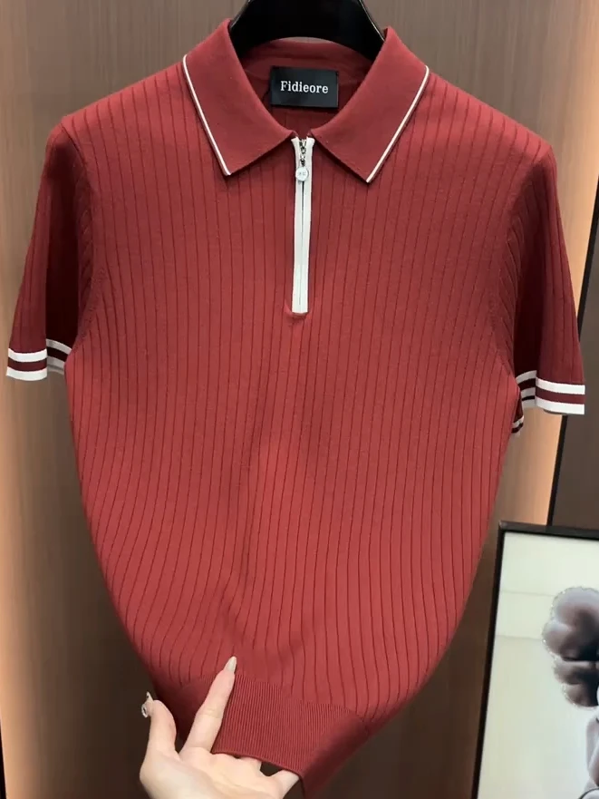 High Quali Knitted ort Sve irt Spring Autumn Glowing Sle Iron Free Busin Casual Faion Men's Top
High Quali Knitted ort Sve irt Spring Autumn Glowing Sle Iron Free Busin Casual Faion Men's Top