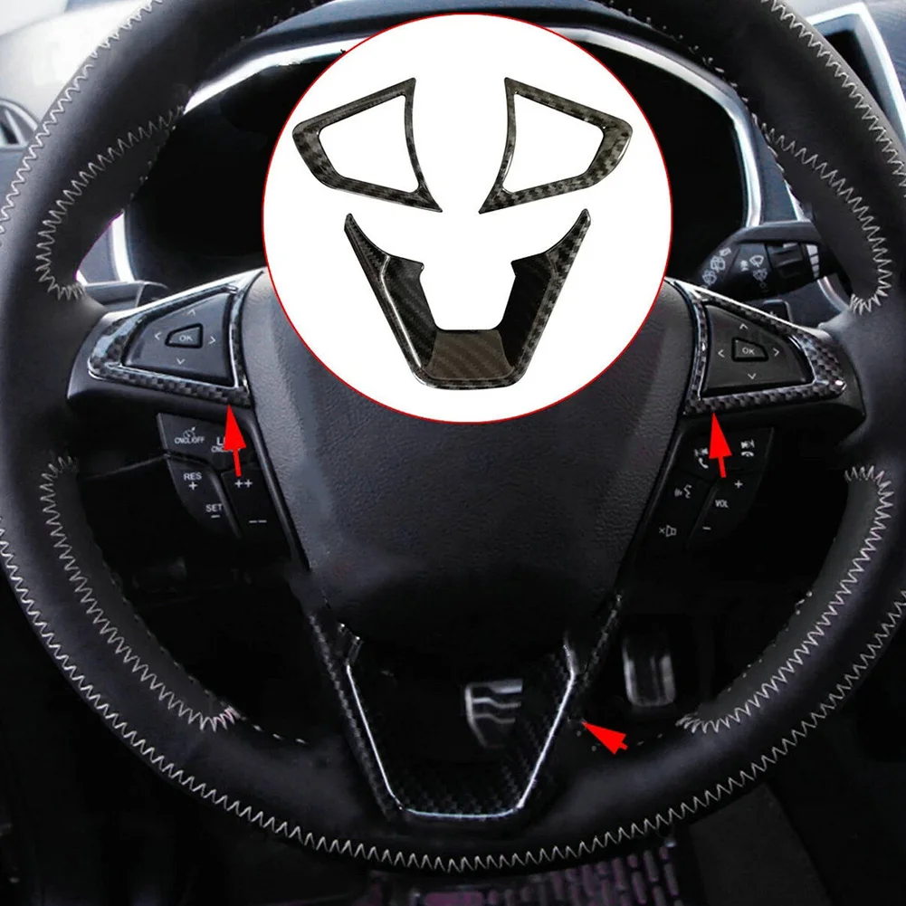 Enhance your For Ford Fusion For Mondeo Edge's Interior with Carbon Fiber Style Steering Wheel Covers Set of 3
Enhance your For Ford Fusion For Mondeo Edge's Interior with Carbon Fiber Style Steering Wheel Covers Set of 3