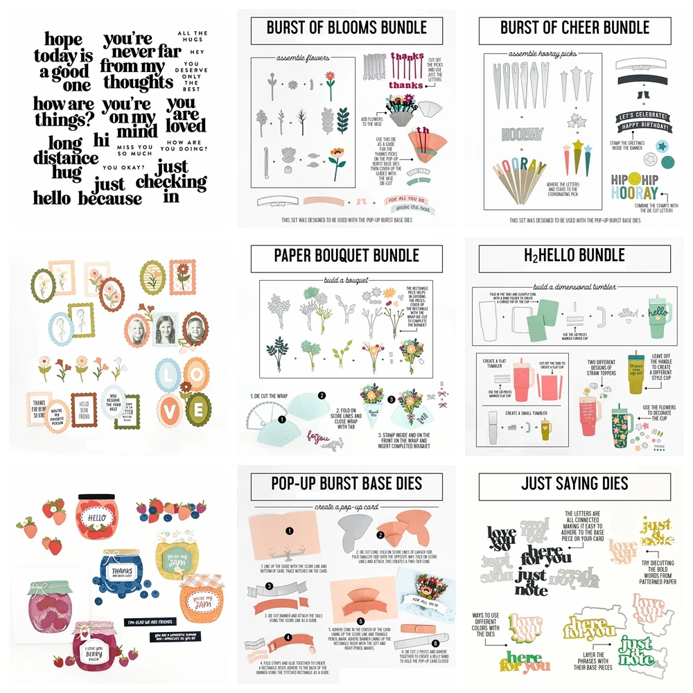 Burst of Cheer Metal Cutting Dies Just Saying Clear Stamps and Die Cuts Sentiments Silicone Stamp for Making Cards Scrapbook
Burst of Cheer Metal Cutting Dies Just Saying Clear Stamps and Die Cuts Sentiments Silicone Stamp for Making Cards Scrapbook