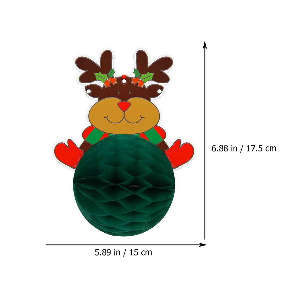 6Pcs Christmas Paper Pendants Spiral Hanging Decorations Xmas Honeycomb Balls Tree Party Supplies Festive Decoration
6Pcs Christmas Paper Pendants Spiral Hanging Decorations Xmas Honeycomb Balls Tree Party Supplies Festive Decoration