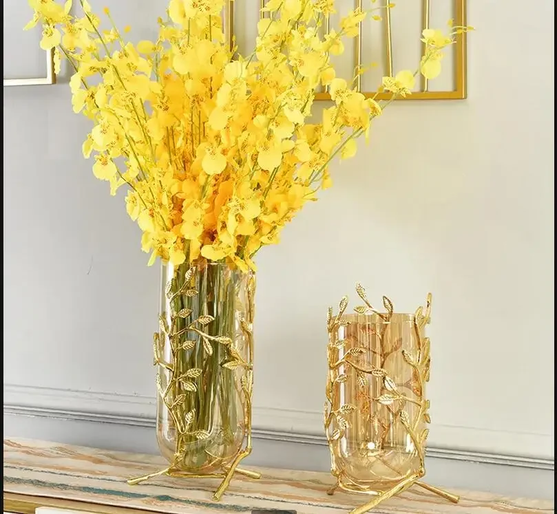 Metal Glass Vase Flower Arrangement Container Hydroponic Vase Decorative Vases Desktop Ornament Dried Flower Vases Home Decor
Metal Glass Vase Flower Arrangement Container Hydroponic Vase Decorative Vases Desktop Ornament Dried Flower Vases Home Decor