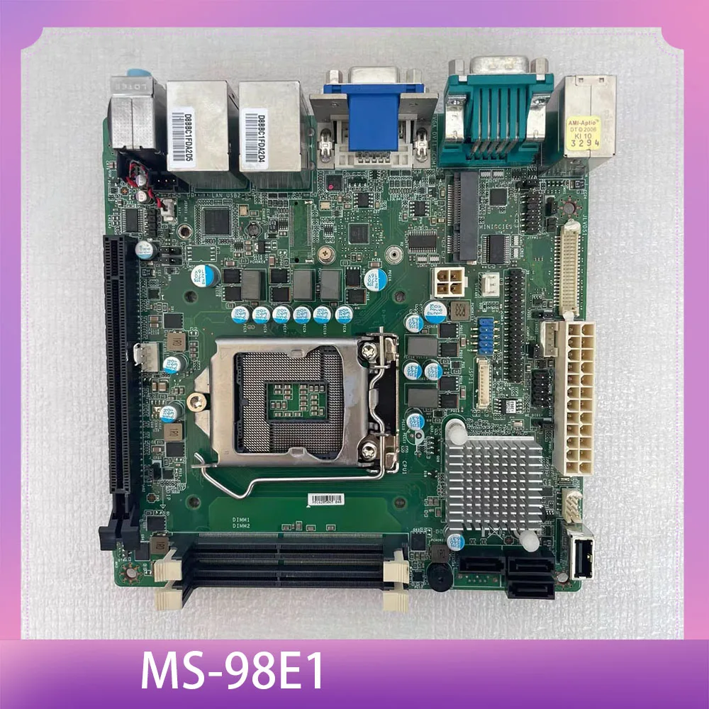 MS-98E1 industrial control board dual network ports
MS-98E1 industrial control board dual network ports