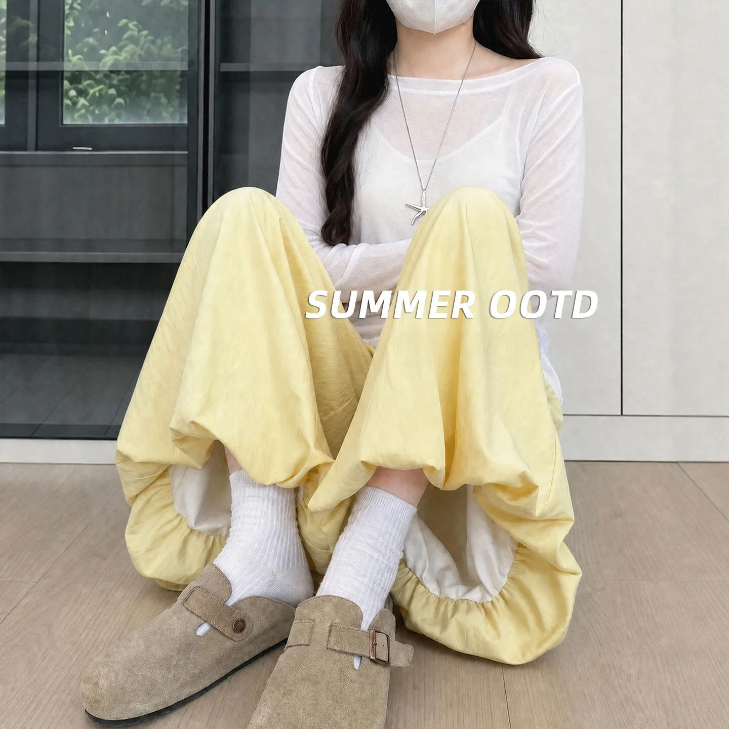 Yellow Flower Bud Skirt Pants Women's New Summer Thin Loose Small Size Ice Silk Casual Wide Leg Lantern Pants High Waist
Yellow Flower Bud Skirt Pants Women's New Summer Thin Loose Small Size Ice Silk Casual Wide Leg Lantern Pants High Waist