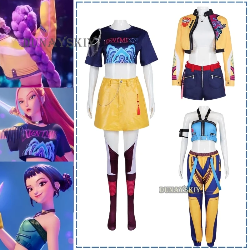 Lumi Mira Zoe Cosplay Cos Hunters Superstar Costume Anime KPop Demon Full Set Girl Group Suit Women Halloween Party Roleplay
Lumi Mira Zoe Cosplay Cos Hunters Superstar Costume Anime KPop Demon Full Set Girl Group Suit Women Halloween Party Roleplay