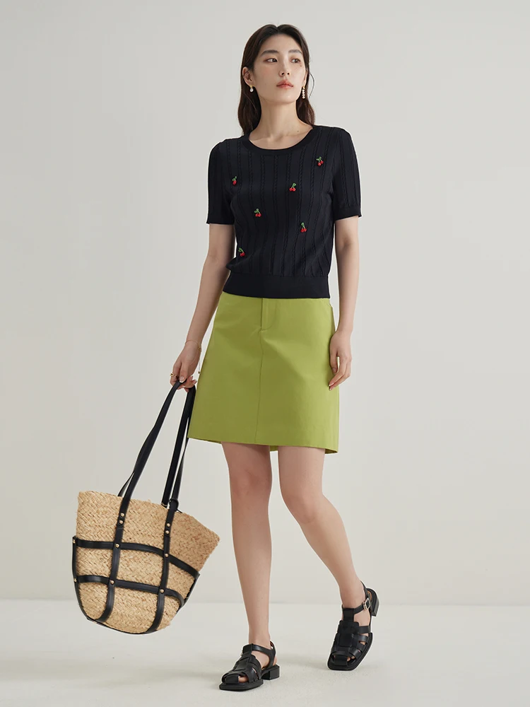 DUSHU Beaded Cherry Summer Women 2024 Summer New Sweet Style Short-Sleeved Casual All-Match Tops For Female 24DS82385
DUSHU Beaded Cherry Summer Women 2024 Summer New Sweet Style Short-Sleeved Casual All-Match Tops For Female 24DS82385