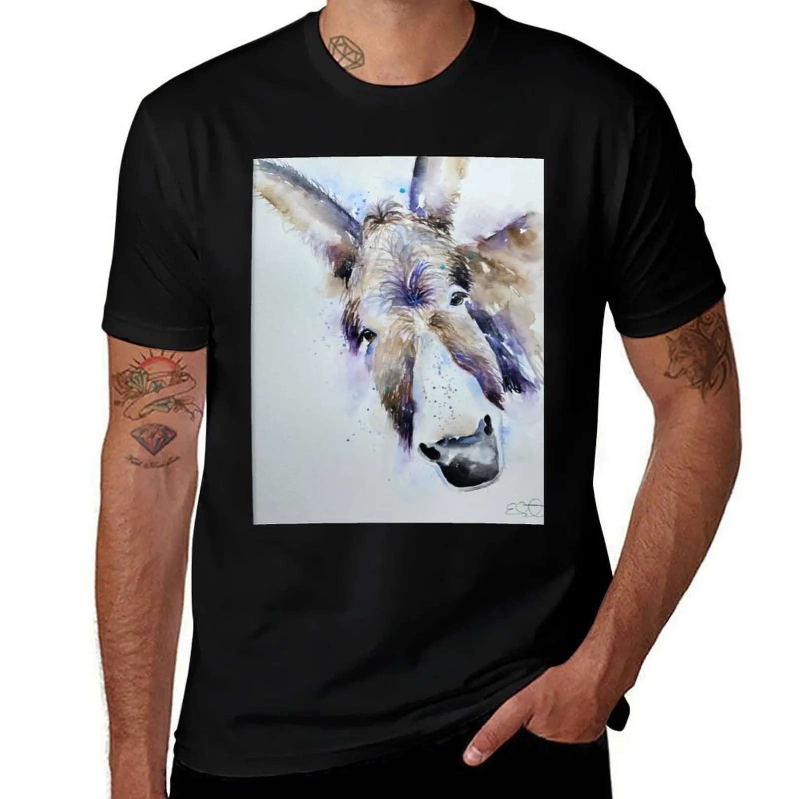 Loose, messy style watercolour painting of a Donkey by Elle Smith Art T-Shirt boys whites luxury clothes men
Loose, messy style watercolour painting of a Donkey by Elle Smith Art T-Shirt boys whites luxury clothes men