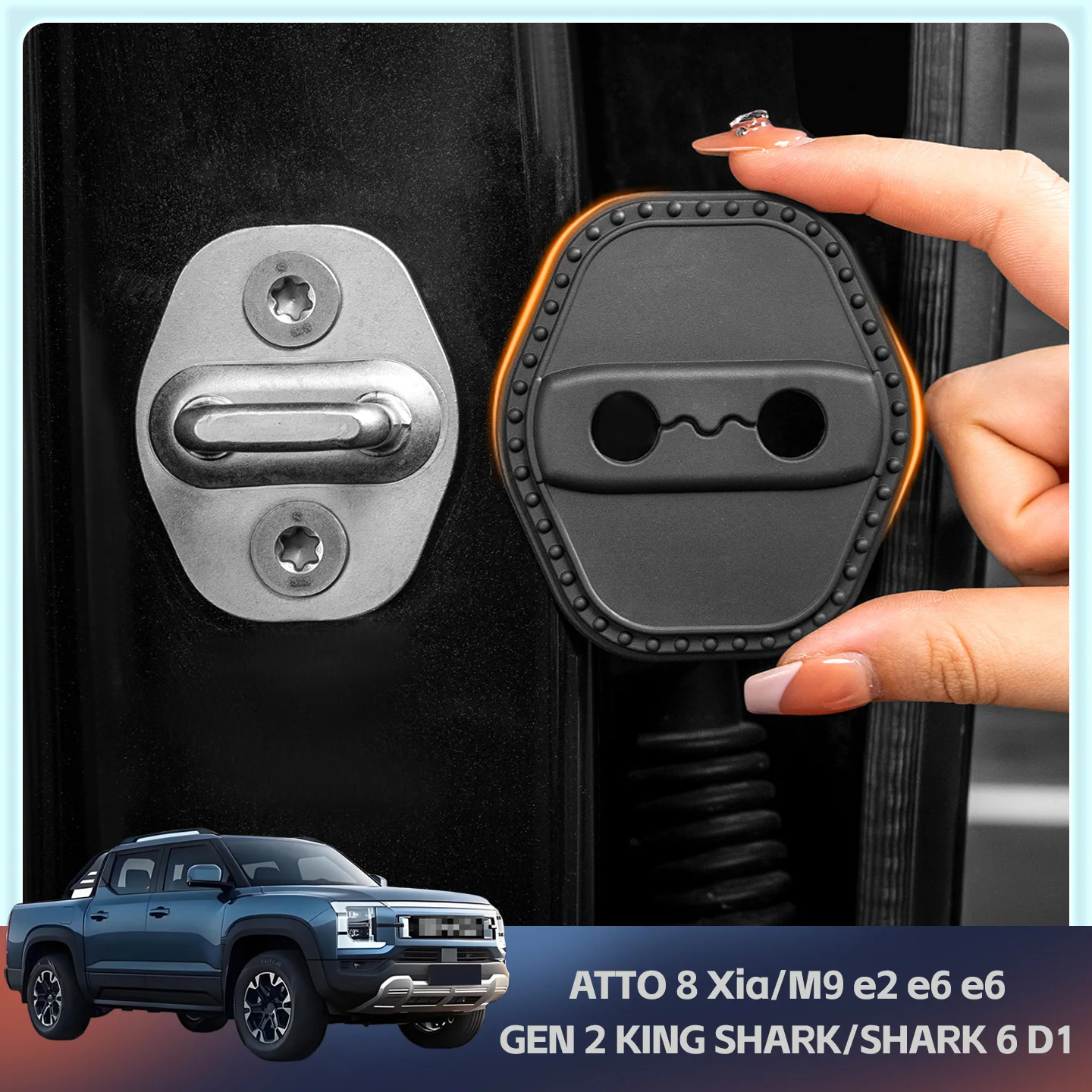 2/4 шт. силиконовые защитные накладки на замки дверей автомобиля для BYD ATTO 8 Xia/M9 e2 e6 e6 GEN 2 KING SHARK/SHARK 6 D1
2/4 шт. силиконовые защитные накладки на замки дверей автомобиля для BYD ATTO 8 Xia/M9 e2 e6 e6 GEN 2 KING SHARK/SHARK 6 D1