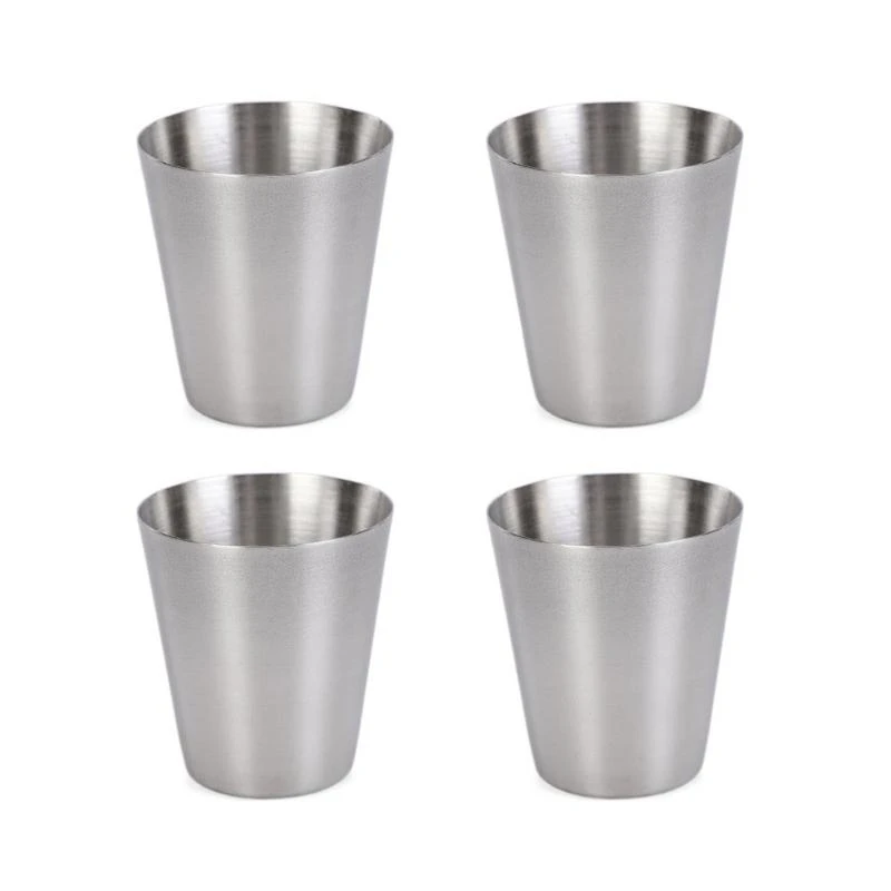 652F 4pcs Portable Metal Drinking Cups 30ml Glasses for Hiking Picnics and Travel Comes Convenient PU Leather Case Drinkware
652F 4pcs Portable Metal Drinking Cups 30ml Glasses for Hiking Picnics and Travel Comes Convenient PU Leather Case Drinkware