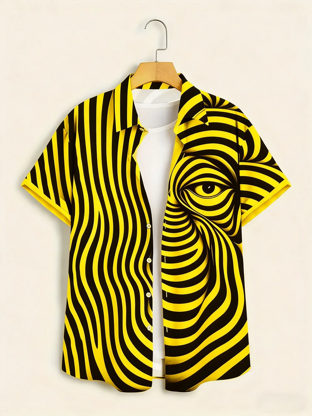 Men's Simple Fashion Short Sleeve Shirt Colorful Swirl Eyes HD Print Large Size Shirt Hawaii Vacation Outdoor Social Men's Wear
Men's Simple Fashion Short Sleeve Shirt Colorful Swirl Eyes HD Print Large Size Shirt Hawaii Vacation Outdoor Social Men's Wear