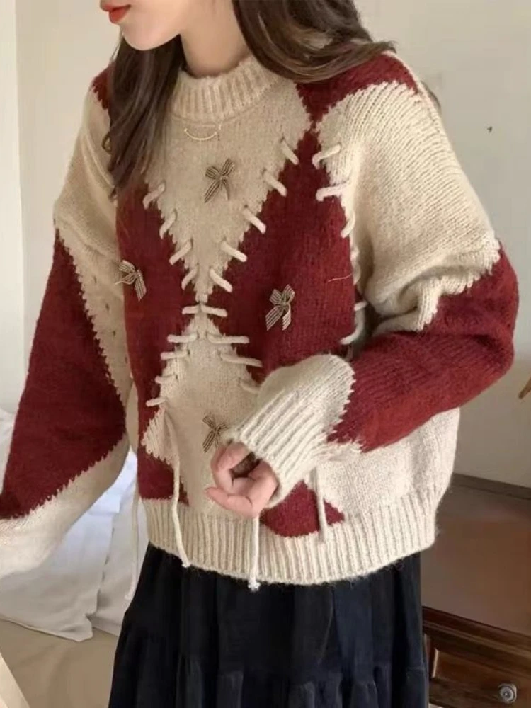 Autumn and Winter Fashion New Women's Retro Elegant Knitted Hoodie with Damaged Drawstring Loose Design Long Sleeve Sweater
Autumn and Winter Fashion New Women's Retro Elegant Knitted Hoodie with Damaged Drawstring Loose Design Long Sleeve Sweater