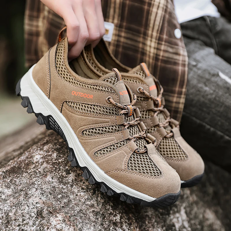YRZL Men’s Outdoor Hiking Shoes Breathable Lightweight Non Slip Sports Sneakers Men Comfortable Black Climbing Shoes for Male
YRZL Men’s Outdoor Hiking Shoes Breathable Lightweight Non Slip Sports Sneakers Men Comfortable Black Climbing Shoes for Male