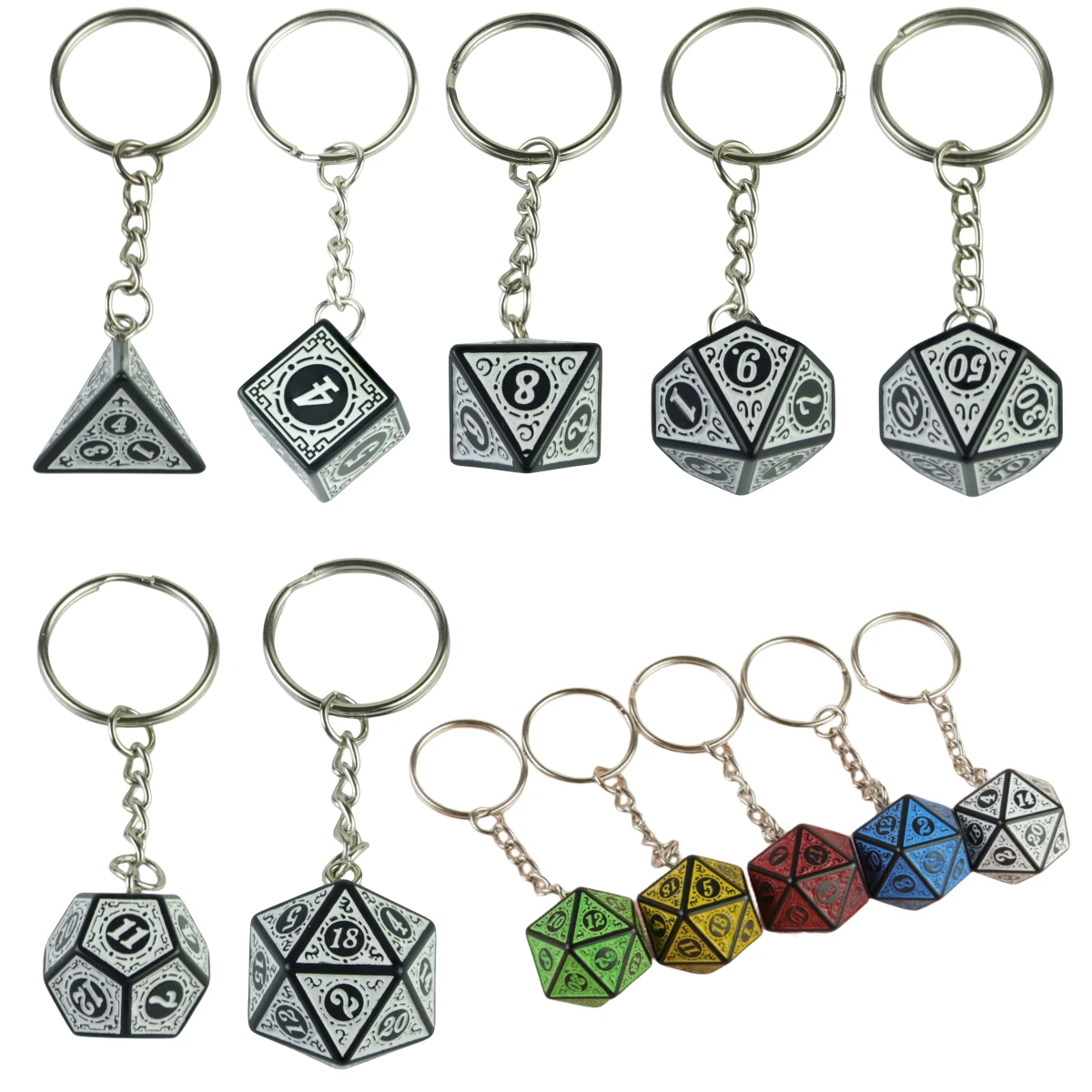 Gaming Keychains with Fun and Colorful Dice Designs - Perfect for Collectors and Gift-Givers
Gaming Keychains with Fun and Colorful Dice Designs - Perfect for Collectors and Gift-Givers