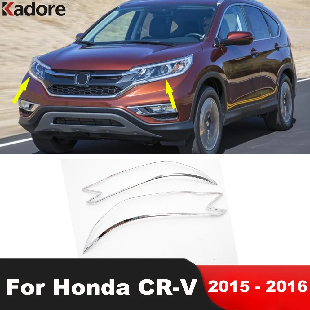 For Honda CRV CR-V 2015 2016 Chrome Car Front Head Light Lamp Cover Trim Headlight Decoration Frame Trims Accessories
For Honda CRV CR-V 2015 2016 Chrome Car Front Head Light Lamp Cover Trim Headlight Decoration Frame Trims Accessories