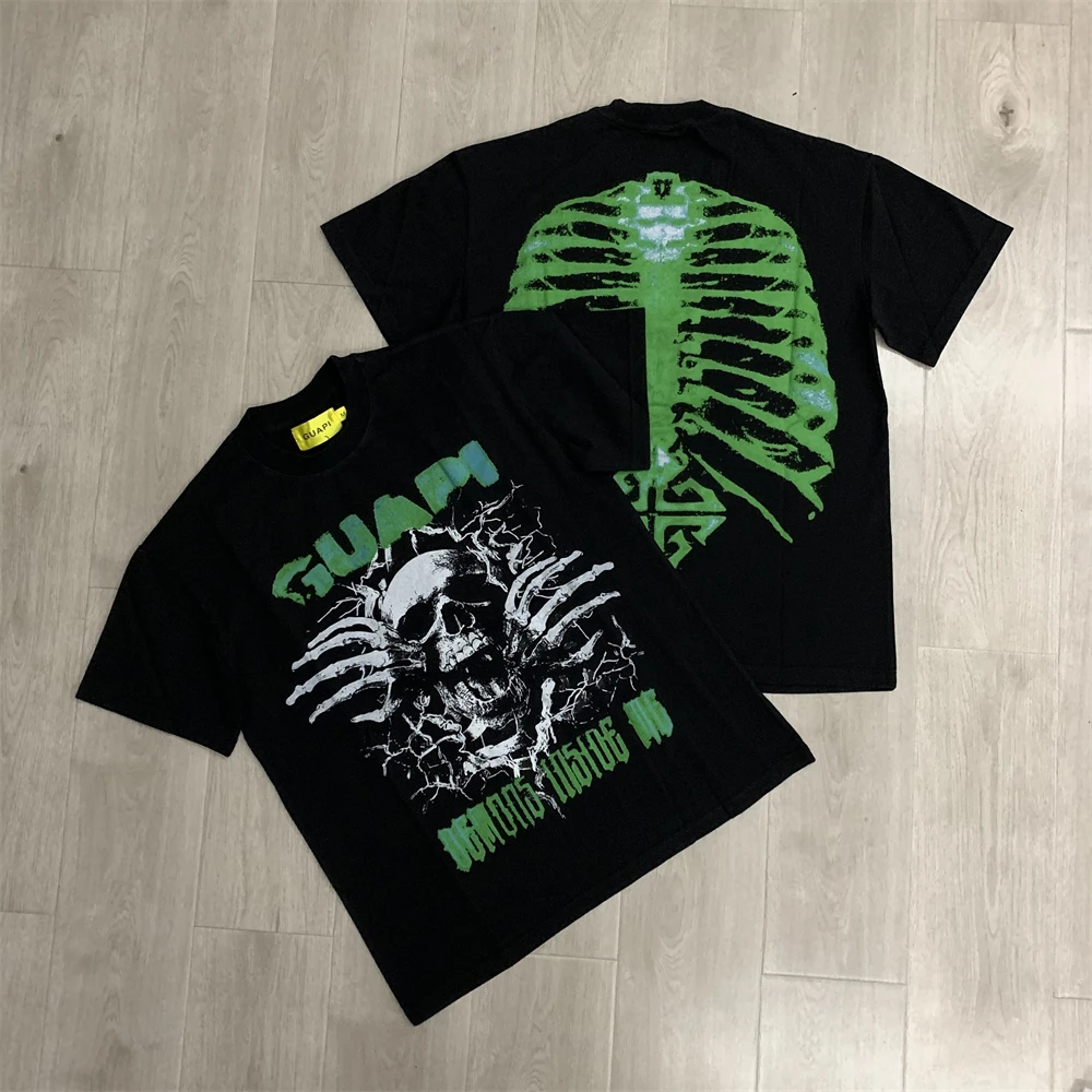 Промытые GUAPI Demons Inside флуоресцентная зеленая футболка с принтом черепа для мужчин и женщин, футболка высокого качества
Промытые GUAPI Demons Inside флуоресцентная зеленая футболка с принтом черепа для мужчин и женщин, футболка высокого качества