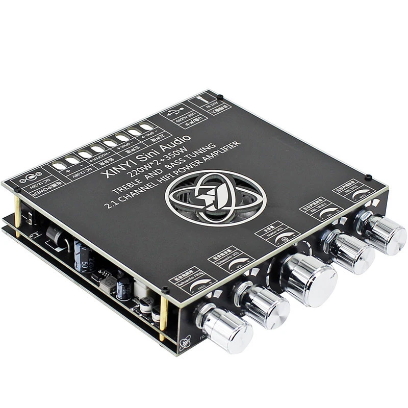 XYS350H 2.1 Channel Digital Power Amplifier Board Aux Usb Bluetooth 5.1 High Power 220w*2+350w Class D Power Amplifier Subwoofer
XYS350H 2.1 Channel Digital Power Amplifier Board Aux Usb Bluetooth 5.1 High Power 220w*2+350w Class D Power Amplifier Subwoofer