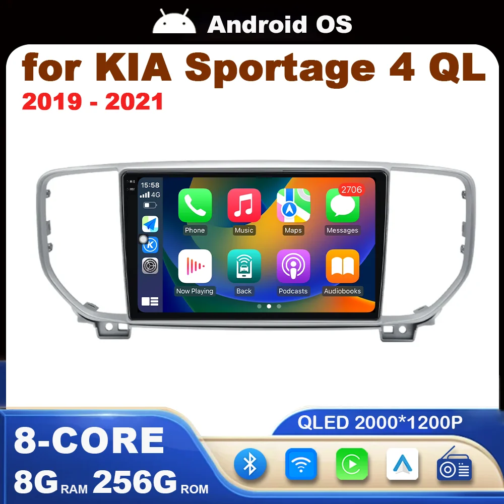 2.5D Screen GPS Navigation Android OS for KIA Sportage 4 QL 2019 2020 2021 Carplay WiFi Car Video Multimedia Player 4G Head Unit
2.5D Screen GPS Navigation Android OS for KIA Sportage 4 QL 2019 2020 2021 Carplay WiFi Car Video Multimedia Player 4G Head Unit