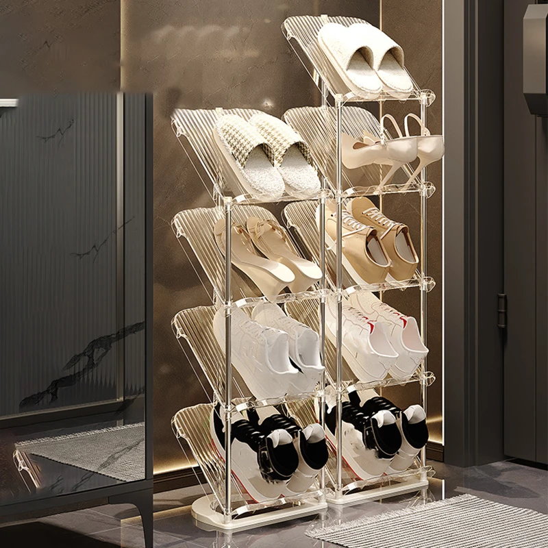 Transparent Shoe Rack Stainless steel Stackable Shoe Organizer Space Saving Multi-layer Shoe Shelf Plastic Living Room Cabinet
Transparent Shoe Rack Stainless steel Stackable Shoe Organizer Space Saving Multi-layer Shoe Shelf Plastic Living Room Cabinet