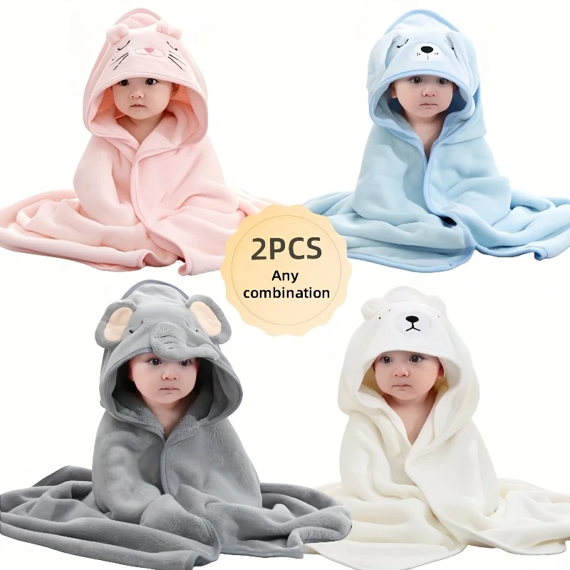 2 Soft and Absorbent Baby Bath Towels, Made of Microfiber Coral Fleece, Wearable, -31.49*31.49In, Suitable for Boys and Girls Aged 0-4, with Cute Embroidered Patterns, Comfortable and Durable, Perfect for Baby Bathing, the Beach, Swimming Pools, Christmas
2 Soft and Absorbent Baby Bath Towels, Made of Microfiber Coral Fleece, Wearable, -31.49*31.49In, Suitable for Boys and Girls Aged 0-4, with Cute Embroidered Patterns, Comfortable and Durable, Perfect for Baby Bathing, the Beach, Swimming Pools, Christmas