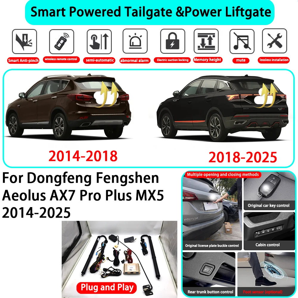 for Dongfeng Fengshen Aeolus AX7 Pro Plus MX5 2014-2025 OEM Smart Automatic Powered Tailgate Electric Power Tailgate Lift Kit
for Dongfeng Fengshen Aeolus AX7 Pro Plus MX5 2014-2025 OEM Smart Automatic Powered Tailgate Electric Power Tailgate Lift Kit