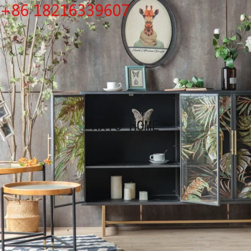 TAO Painted Glass Wine Cabinet Hallway Curio Cabinet Living Room Hand Painted Wall Cabinet Iron Industrial Style
TAO Painted Glass Wine Cabinet Hallway Curio Cabinet Living Room Hand Painted Wall Cabinet Iron Industrial Style