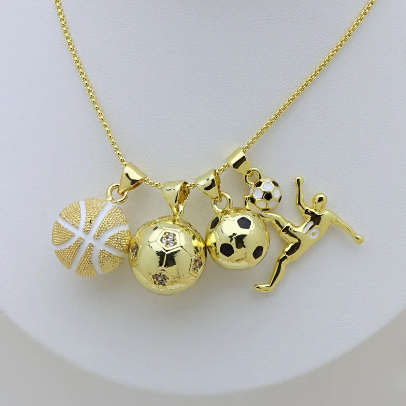 3D Football Necklaces for Men Basketball Trophy Baseball Drip Oil Colored Necklace Pendant Sports Lover Boys Jewelry Couple Gift
3D Football Necklaces for Men Basketball Trophy Baseball Drip Oil Colored Necklace Pendant Sports Lover Boys Jewelry Couple Gift