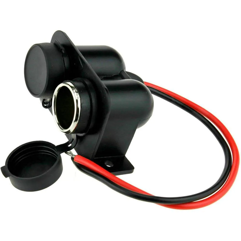 12V/24V Universal Car Dual-Hole Cigarette Lighter Socket with Waterproof Cover Automotive cigarette lighter socket waterproof
12V/24V Universal Car Dual-Hole Cigarette Lighter Socket with Waterproof Cover Automotive cigarette lighter socket waterproof