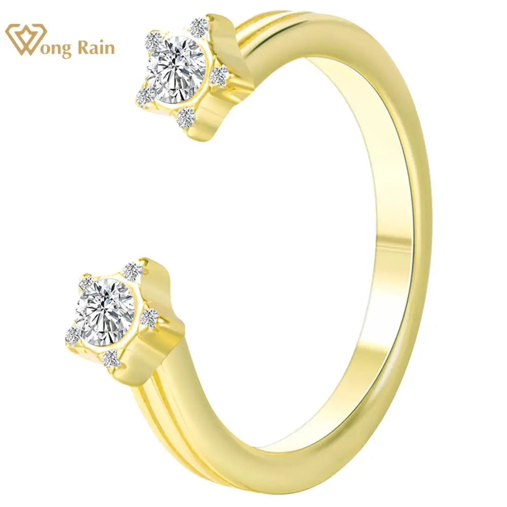 Wong Rain 18K Gold Plated 925 Sterling Silver Lab Sapphire Gemstone Fine Open Ring For Women Jewelry Wedding Gifts Wholesale
Wong Rain 18K Gold Plated 925 Sterling Silver Lab Sapphire Gemstone Fine Open Ring For Women Jewelry Wedding Gifts Wholesale