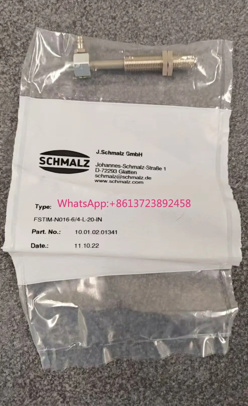 SCHMALZ Schmalz FSTIM-N016-6/4-L-20-IN in Stock
SCHMALZ Schmalz FSTIM-N016-6/4-L-20-IN in Stock