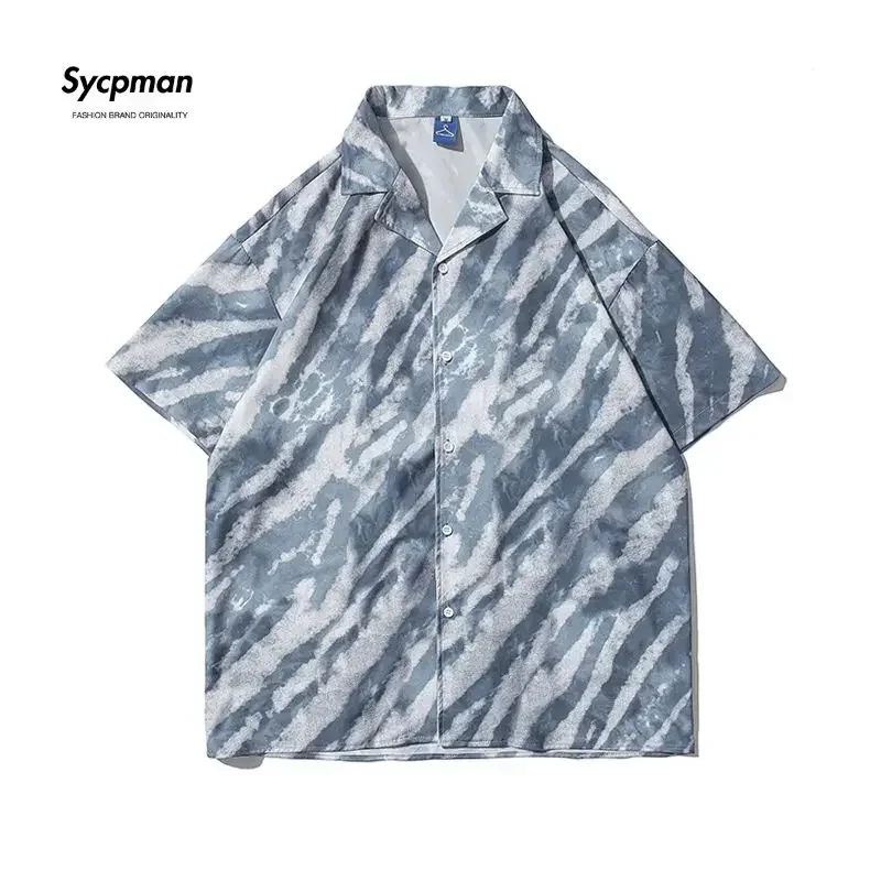 Sypcman Oversize Summer Japanese Striped Print Male Female Student Versatile Couple Casual Shirt Streetwear Hawaiian Shirts
Sypcman Oversize Summer Japanese Striped Print Male Female Student Versatile Couple Casual Shirt Streetwear Hawaiian Shirts