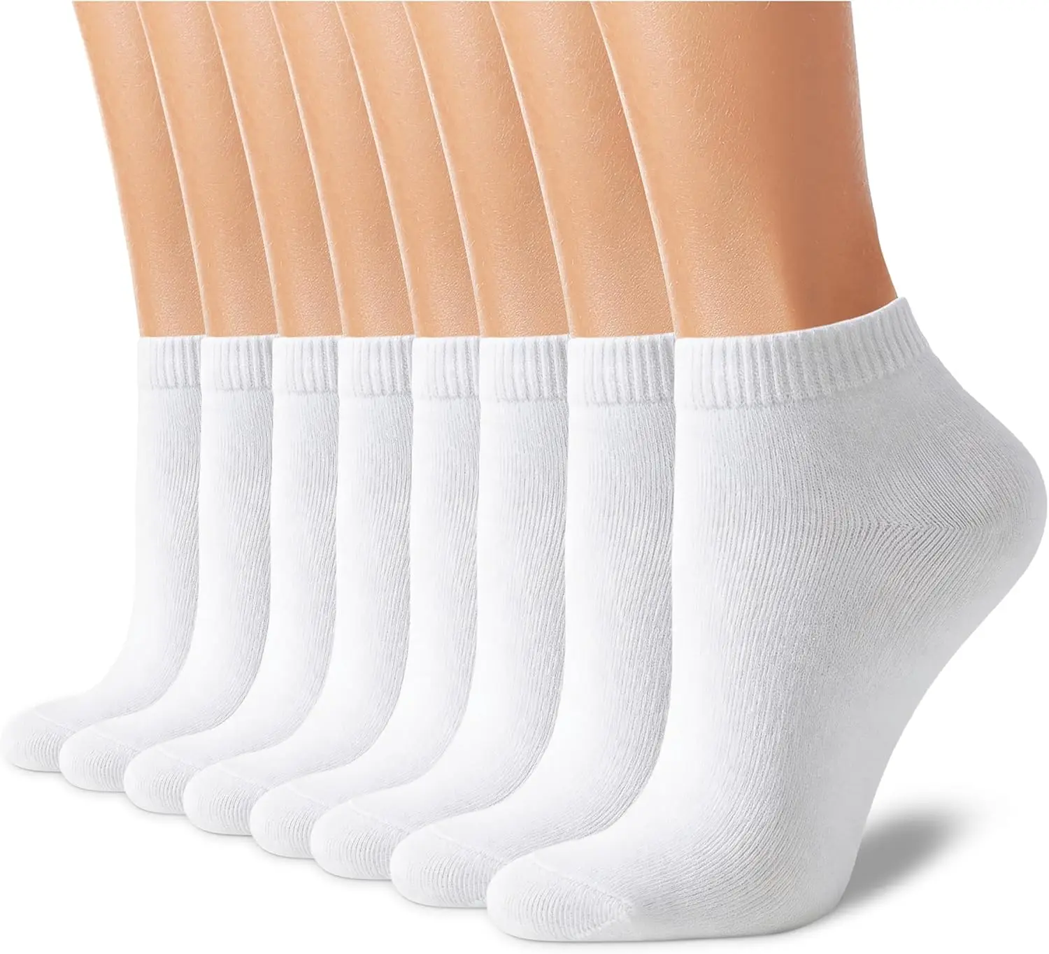8 Pairs Women's Ankle Socks - Non Slip Cotton No Show Low Cut Casual
8 Pairs Women's Ankle Socks - Non Slip Cotton No Show Low Cut Casual