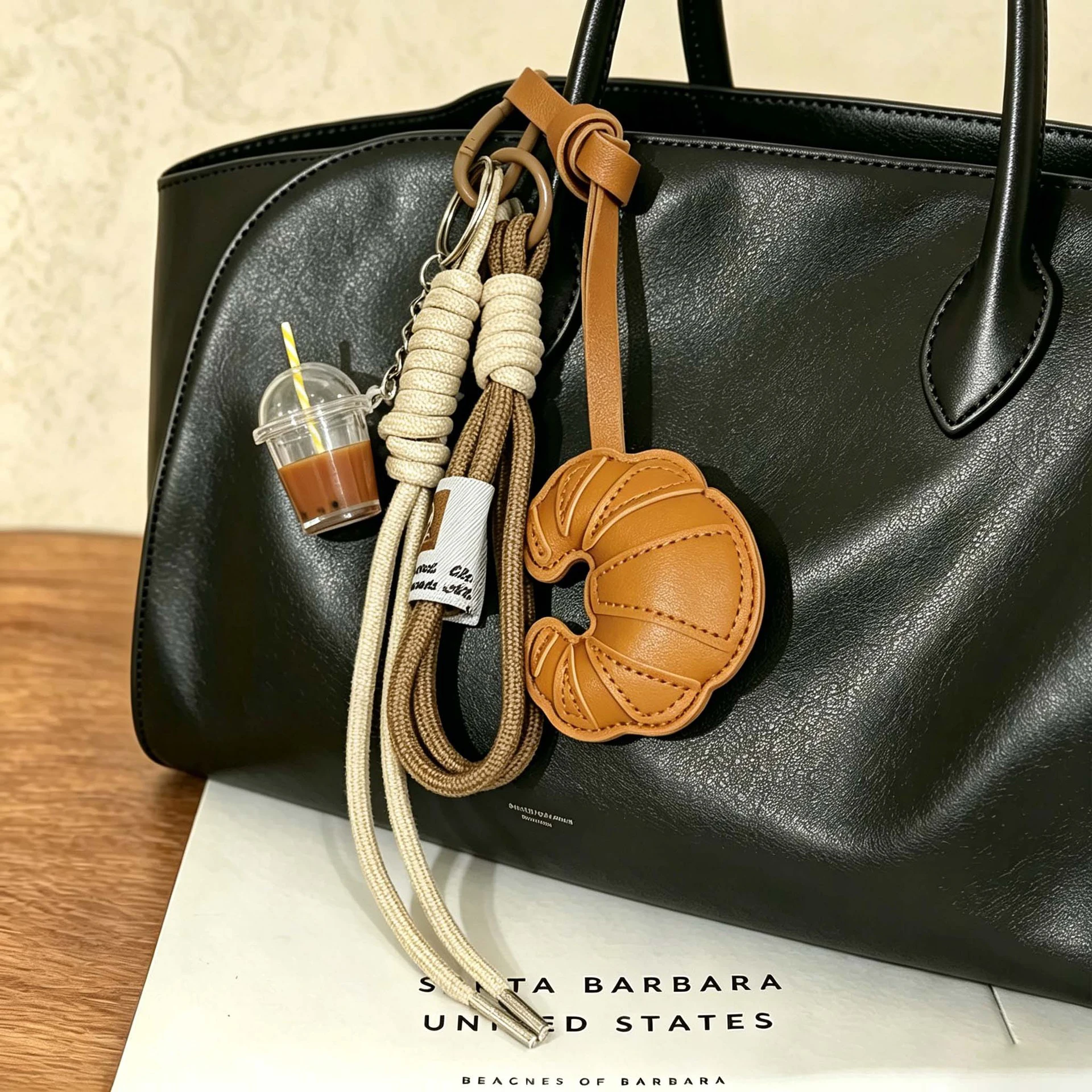 Croissant Handbag Charms Premium Vegan Leather Keychains Unique Aesthetic Purse Accessories for Women Gilrs Gifts
Croissant Handbag Charms Premium Vegan Leather Keychains Unique Aesthetic Purse Accessories for Women Gilrs Gifts