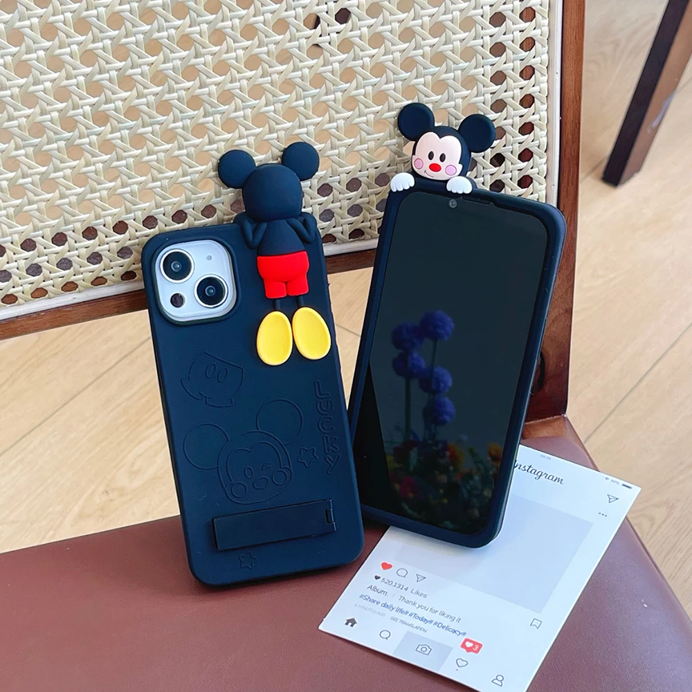 Cute 3D Cartoon Mickey Soft Silicone Phone Case for iPhone 11 12 13 14 15 Promax 16 Pro Max With Stand Holder Shockproof Cover
Cute 3D Cartoon Mickey Soft Silicone Phone Case for iPhone 11 12 13 14 15 Promax 16 Pro Max With Stand Holder Shockproof Cover