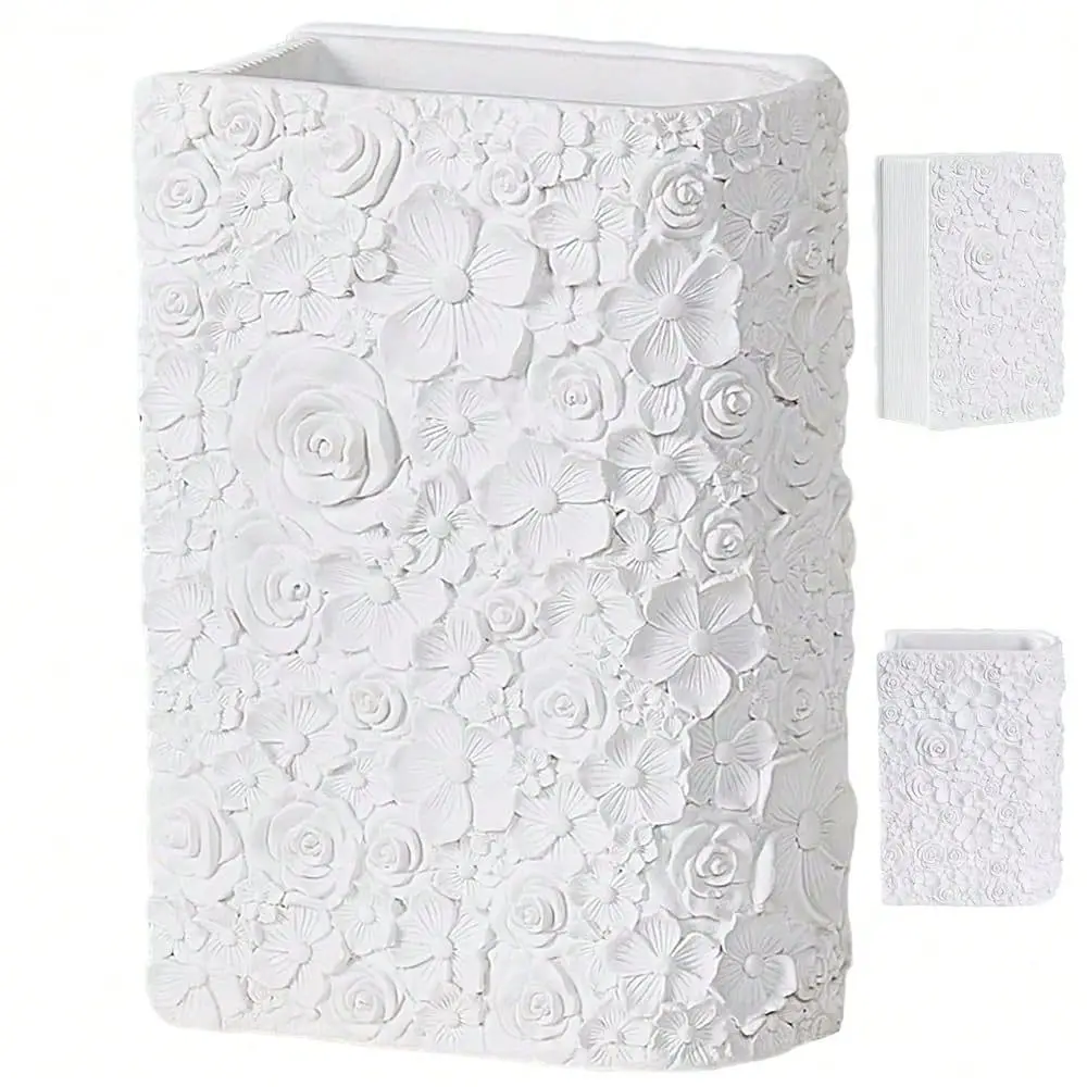 3D Book Vase Decorative White Flowers Vases For Home Office, Unique Bookend Vase For Bookshelves, Artificial Floral Display, Gi
3D Book Vase Decorative White Flowers Vases For Home Office, Unique Bookend Vase For Bookshelves, Artificial Floral Display, Gi
