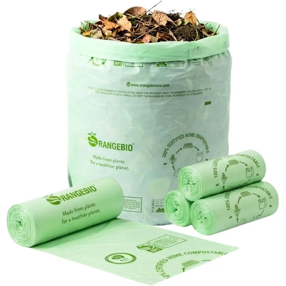 60 Count, 55 Gallon Heavy-Duty Compostable Trash Bags for Contractor, Yard Waste, and Commercial Use - Plant-Based, Certified by
60 Count, 55 Gallon Heavy-Duty Compostable Trash Bags for Contractor, Yard Waste, and Commercial Use - Plant-Based, Certified by