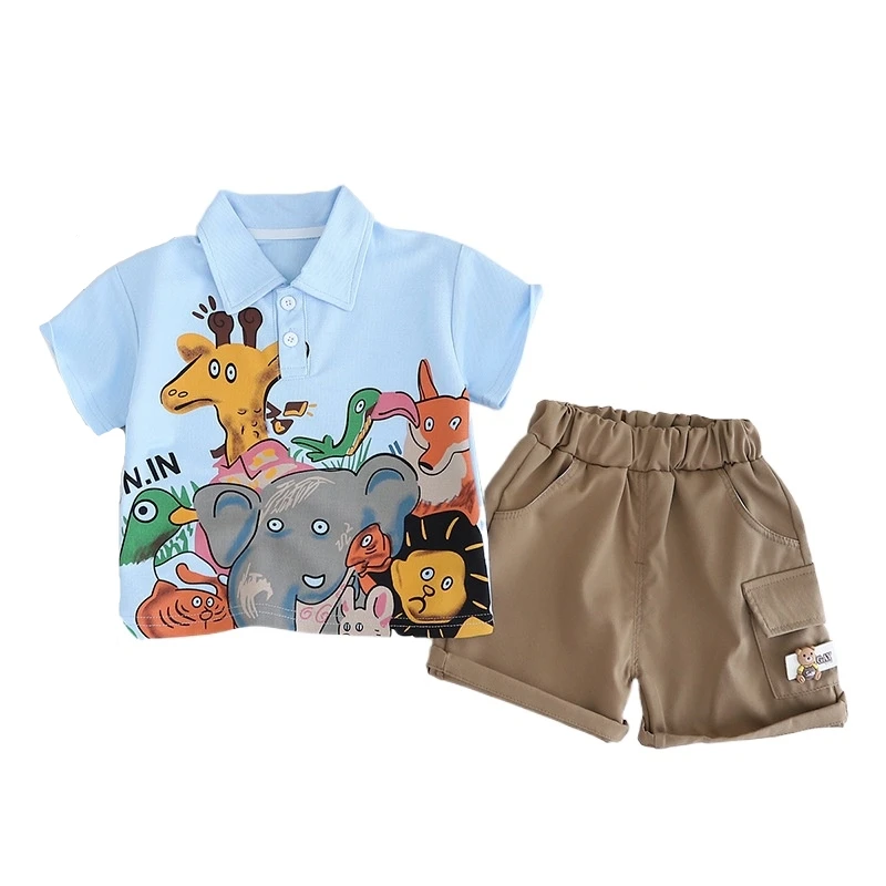 New Summer Baby Clothes Suit Children Boys Short Sleeved T-Shirt Shorts 2Pcs/Sets Infant Casual Cartoon Costume Kids Clothing
New Summer Baby Clothes Suit Children Boys Short Sleeved T-Shirt Shorts 2Pcs/Sets Infant Casual Cartoon Costume Kids Clothing