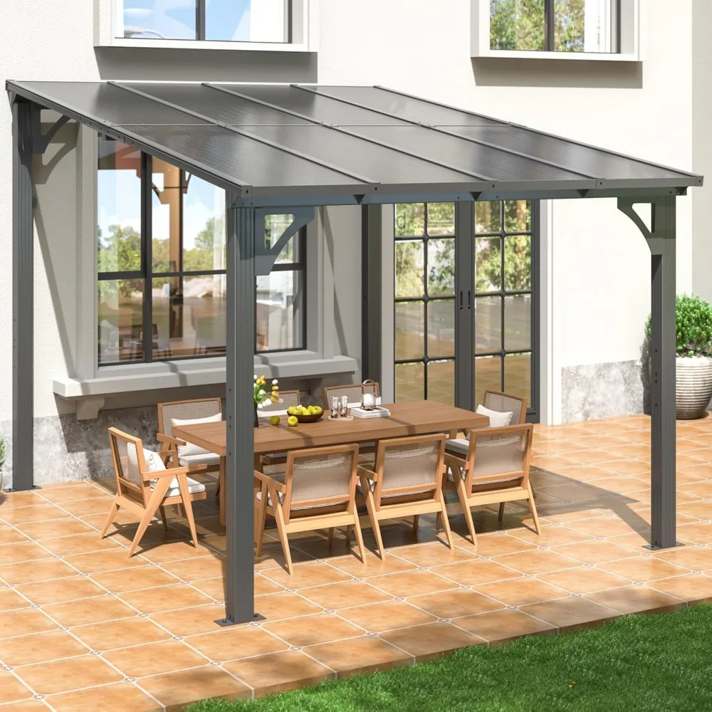 10x8 FT Gazebo, Splicable Pergola with Aluminum Frame, Gazebos on Clearance, Wall Mounted Gazebo & Pergola, Awnings for Patio, f
10x8 FT Gazebo, Splicable Pergola with Aluminum Frame, Gazebos on Clearance, Wall Mounted Gazebo & Pergola, Awnings for Patio, f