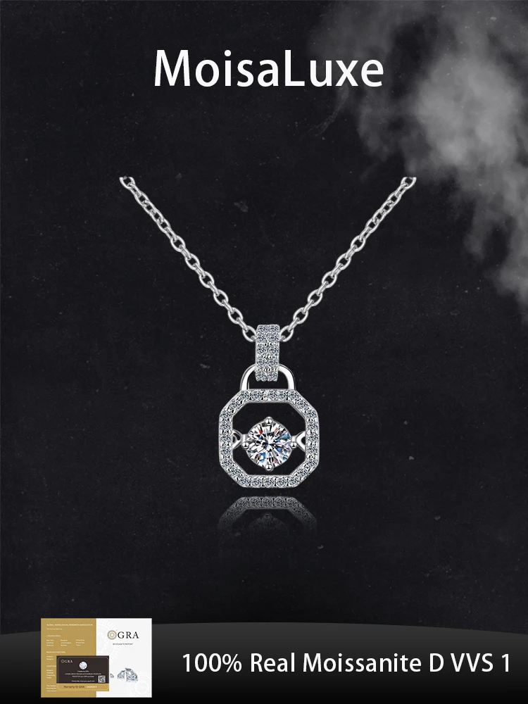 MoisaLuxe Official Store GRA Moissanite Plata Sterling 925 Silver Heart Lock Chain Pendant Necklace Fashion Jewelry For Women
MoisaLuxe Official Store GRA Moissanite Plata Sterling 925 Silver Heart Lock Chain Pendant Necklace Fashion Jewelry For Women