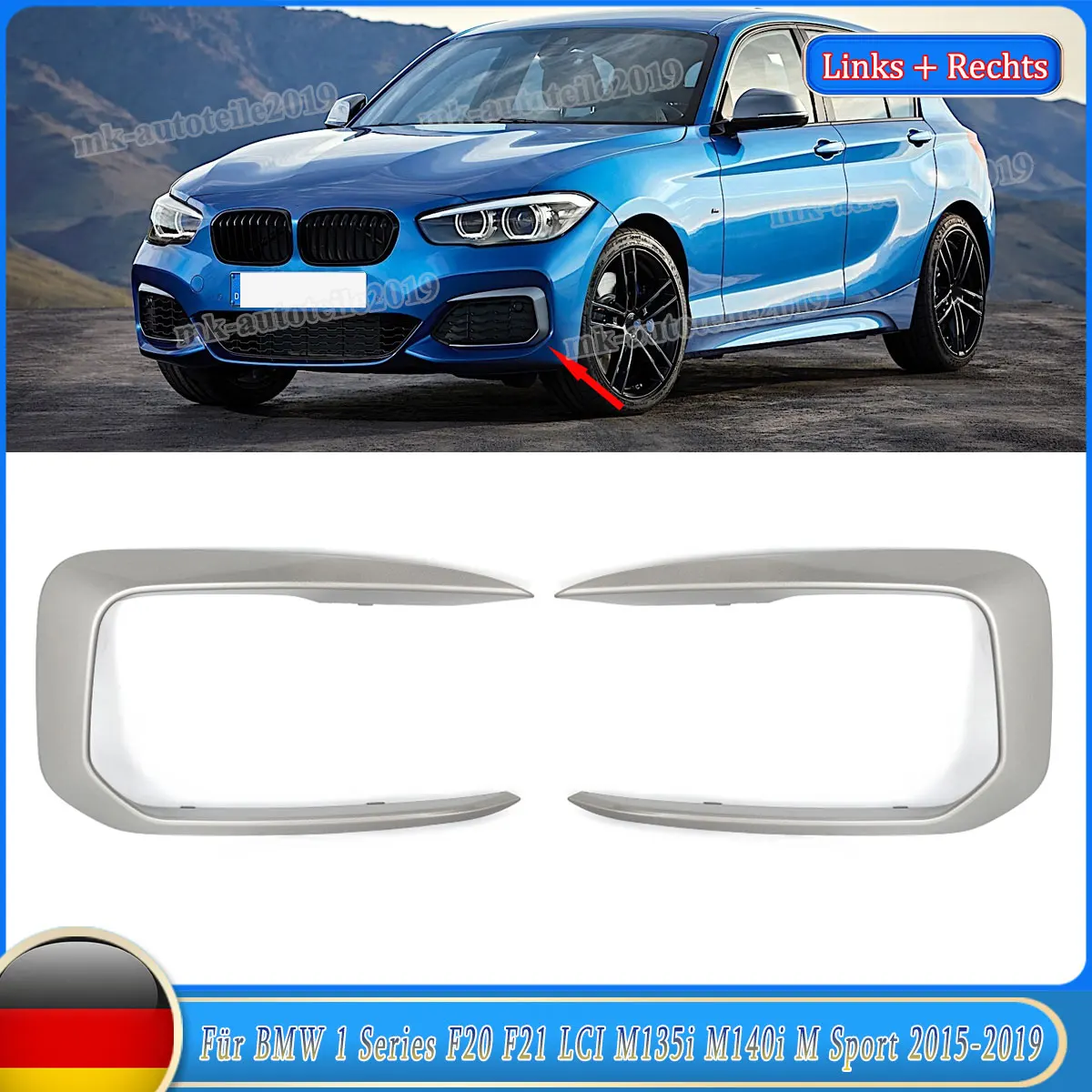 Magickit Front Bumper Grill Trim Clasp 51118070323/4 For BMW F20 F21 M Sport M135i M140i 114d 116d 118d 120d 125d Lci 2015-2019
Magickit Front Bumper Grill Trim Clasp 51118070323/4 For BMW F20 F21 M Sport M135i M140i 114d 116d 118d 120d 125d Lci 2015-2019